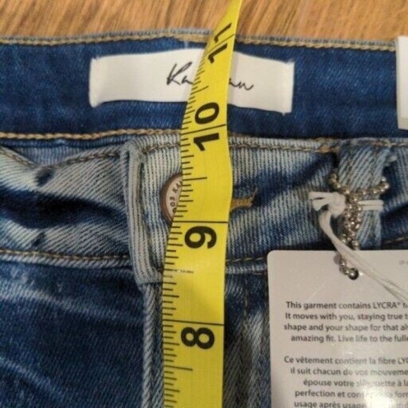 NWT Kancan Women's High Rise Super Skinny Size 7/27 Destroyed Stone Wash - Picture 13 of 14
